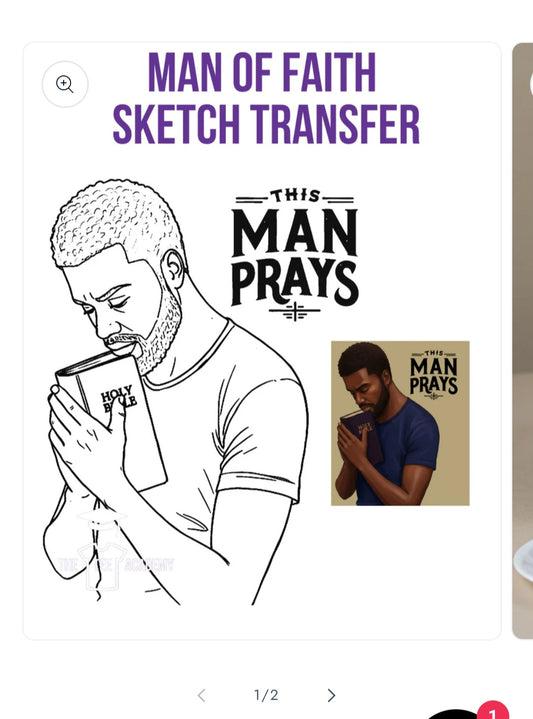 Man Of Faith Sketch Art