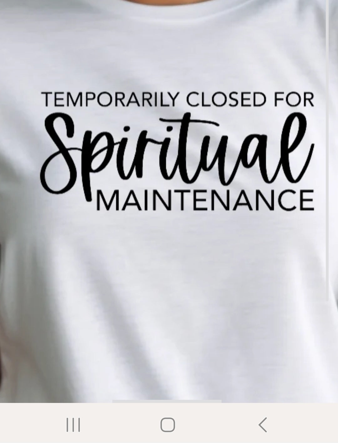 Spiritual Maintenance
