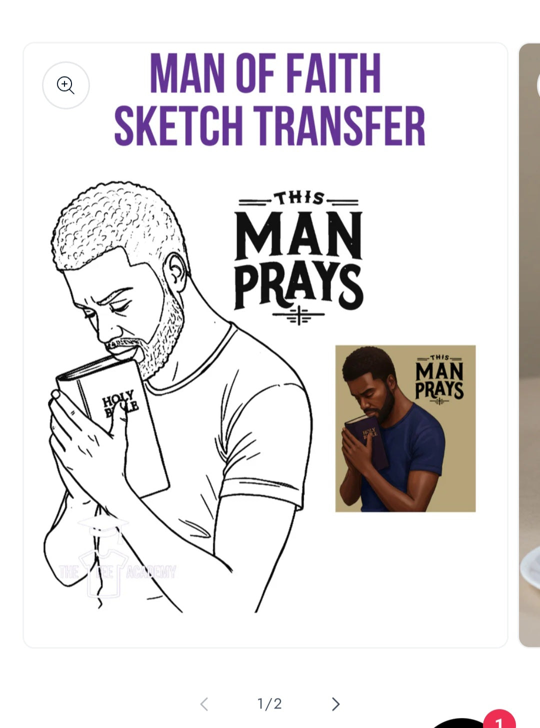 Man Of Faith Sketch Art