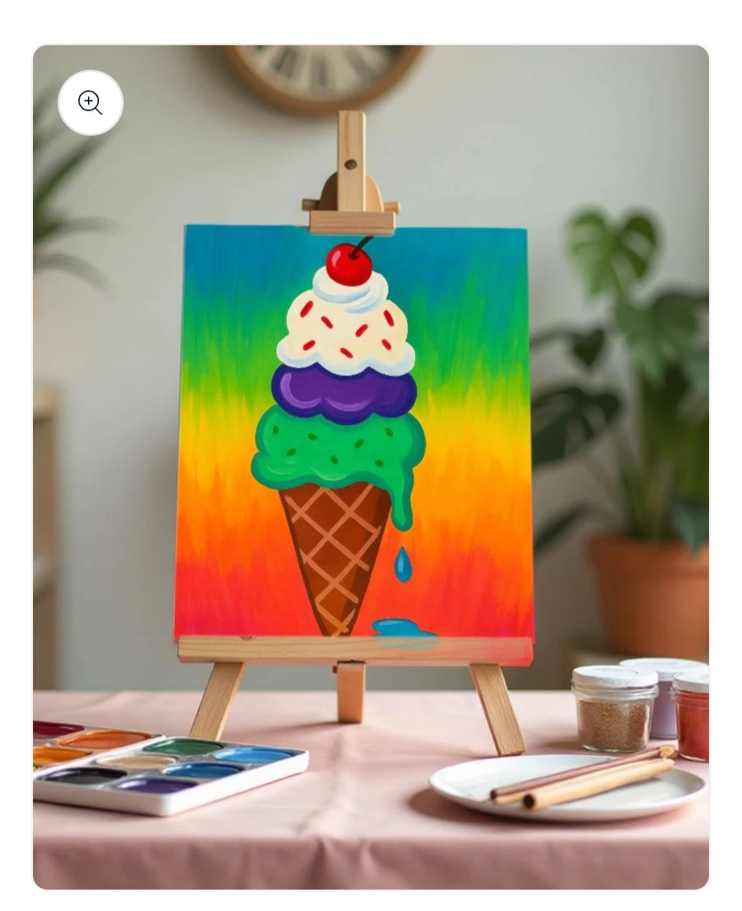 Ice Cream Sundae Sketch Art
