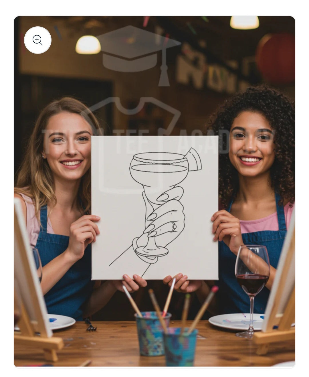 Margaritas and Hand Sketch Art