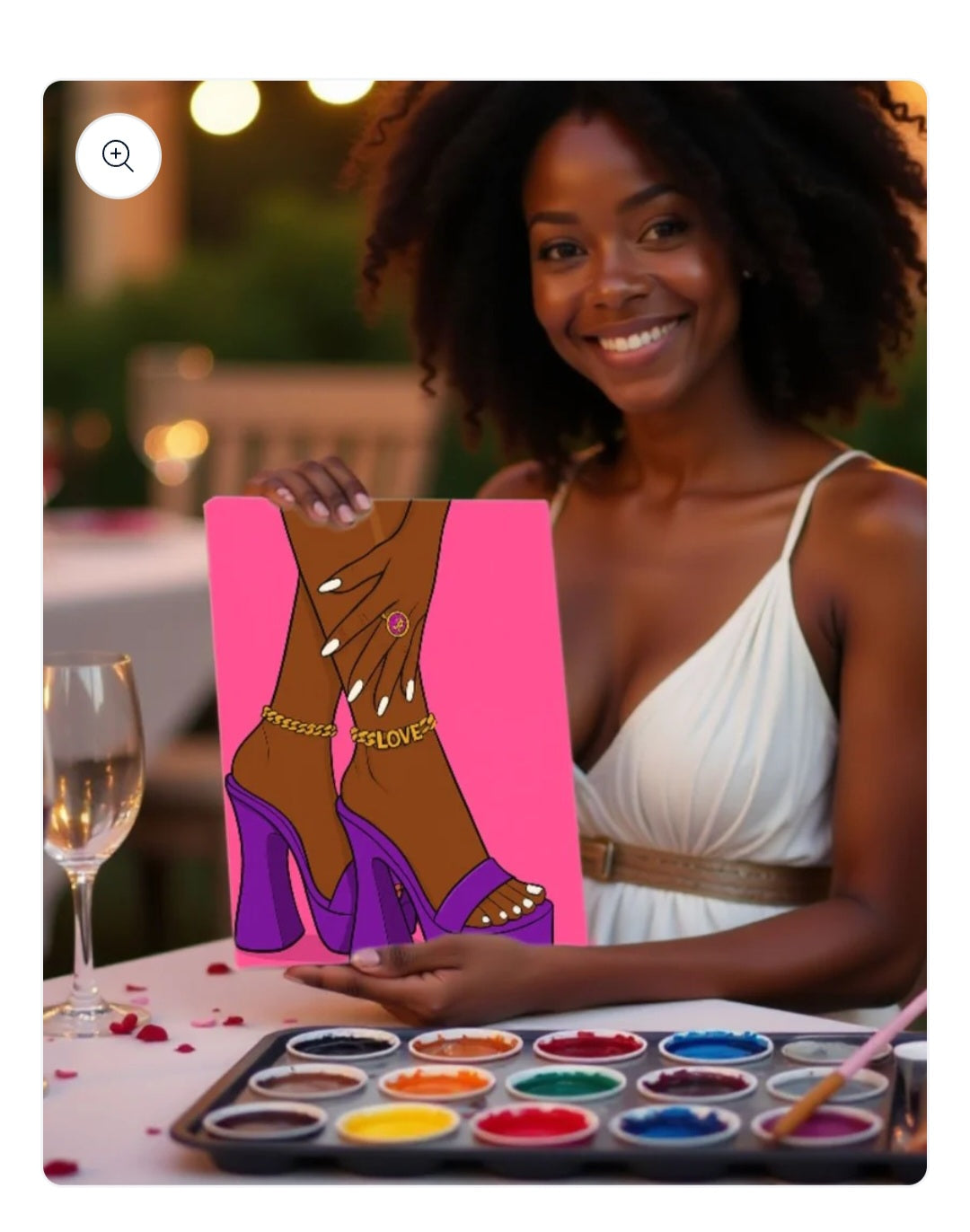 Love Anklet and High Heels Sketch Art